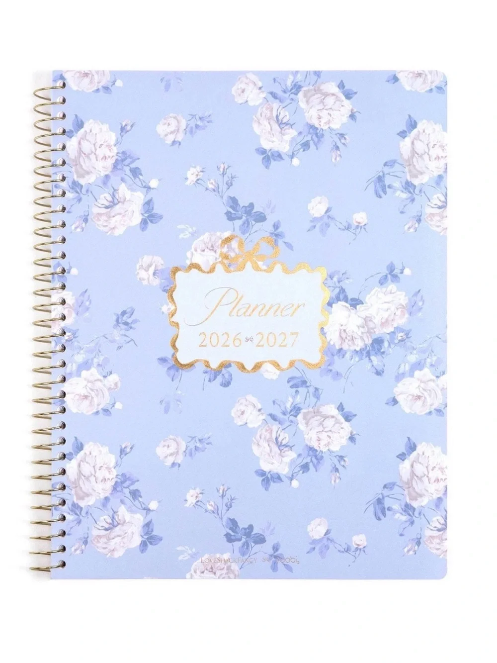 NWT LoveShackFancy x Target Yoobi Whisper Blue Planner 2026 2027